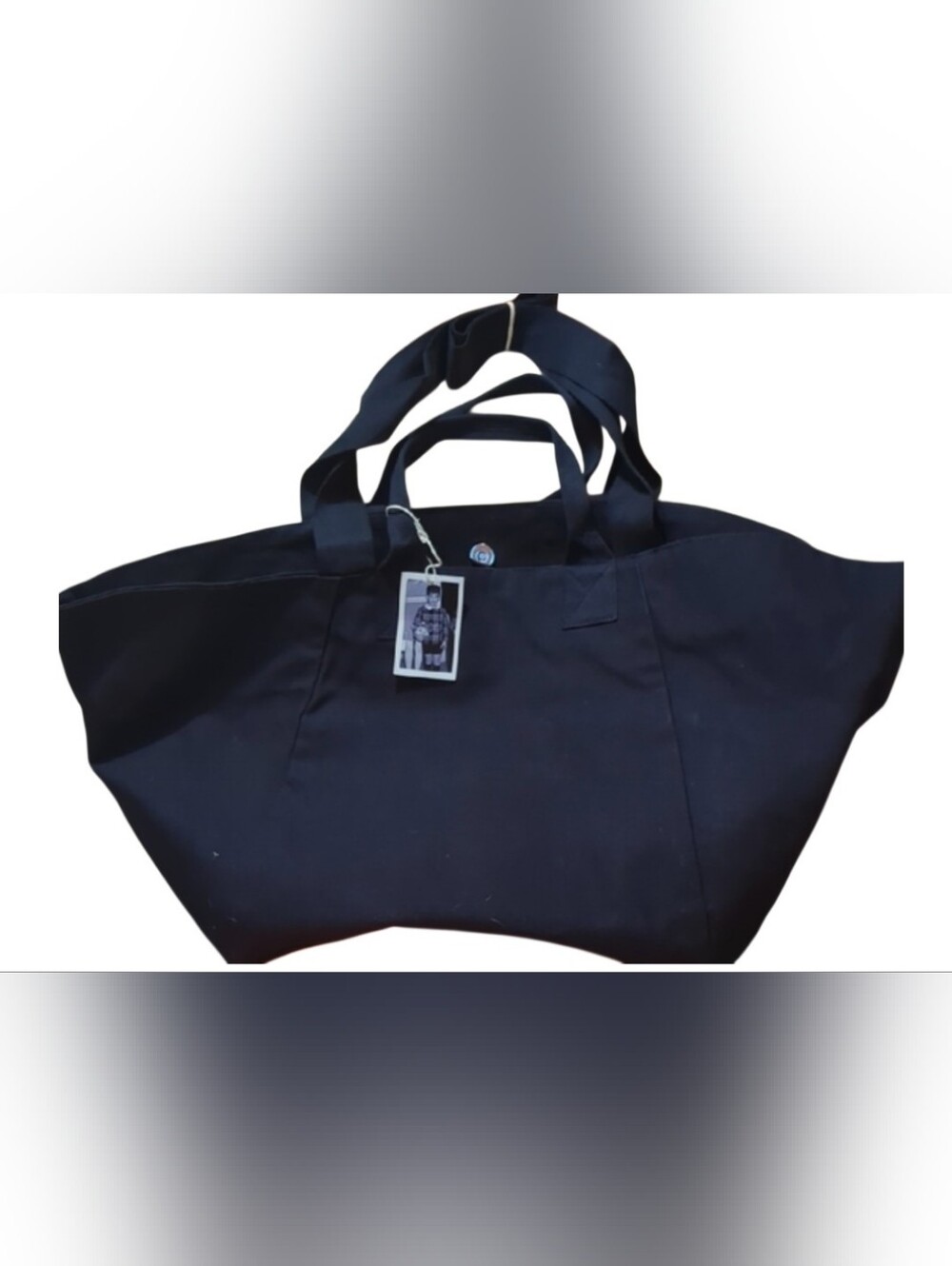 Quilted Koala Elegant Navy Canvas Tote. NWT. Snap Closure.